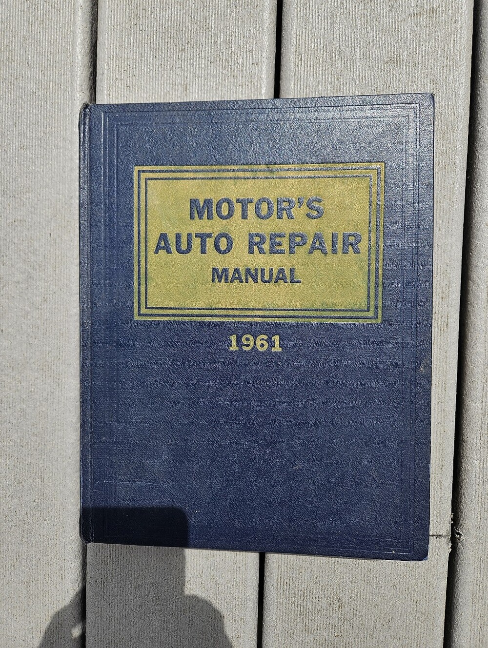 Motor's Auto Repair Manual 1961 (24th Edition) Car Manual Hardcover